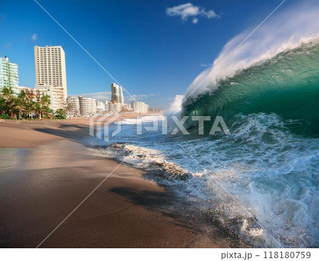 大津波イメージ 大津波イメージ 118180759