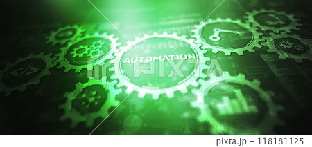 Automation Business and industrial process. Automation of business workflows Automation Business and industrial process. Automation of business workflows 118181125