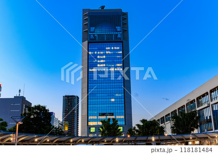 福島県 郡山市 郡山駅西口 ビッグアイ(夜景) 福島県 郡山市 郡山駅西口 ビッグアイ(夜景) 118181484