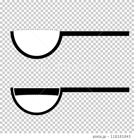 Measuring spoon with flour 118181843