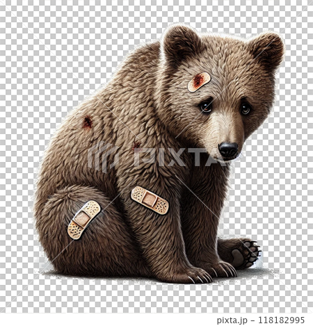 ケガした熊 118182995