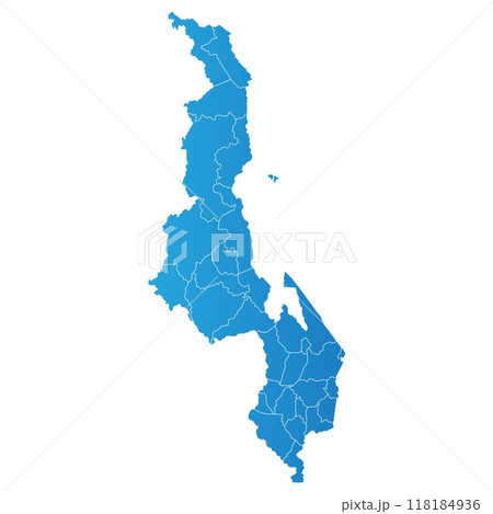 Malawi district Country land Map Malawi district Country land Map 118184936