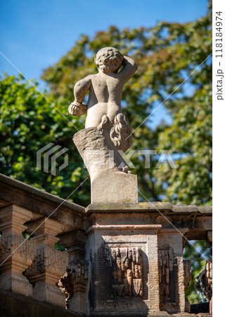 Zwinger palace complex with gardens, one of the most important buildings of the Baroque period in Dresden, Germany Zwinger palace complex with gardens, one of the most important buildings of the Baroque period in Dresden, Germany 118184974
