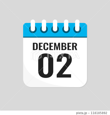 Icon page calendar day - 2 December 118185892