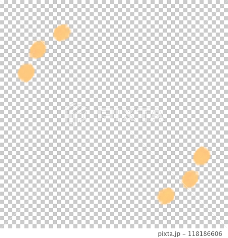 A simple frame of small orange round flowers A simple frame of small orange round flowers 118186606