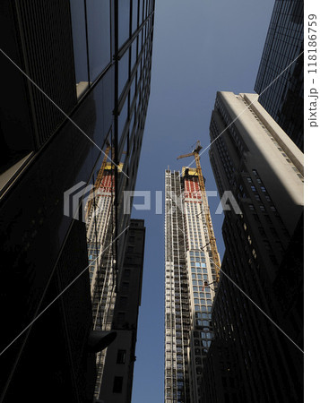 New under construction new york manhattan skyscrapers building 118186759