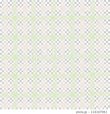 Sage Green Beige Brown Gingham Check Hand Drawn Background Overlay 118187061