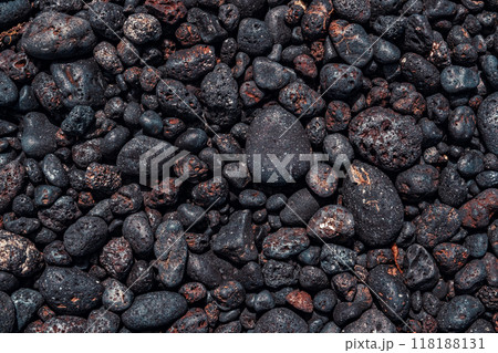 Black pebbles Black pebbles 118188131