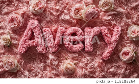 Rose Fur personalized name postcard perfect for decor. Rose Fur personalized name postcard perfect for decor. 118188264