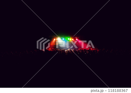 Live techno music abstract stage lights. Live techno music abstract stage lights. 118188367