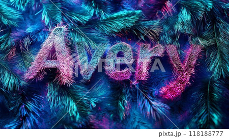 Holo Fur personalized name postcard perfect for decor. 118188777