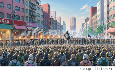 「喧騒たる街角」 118188974