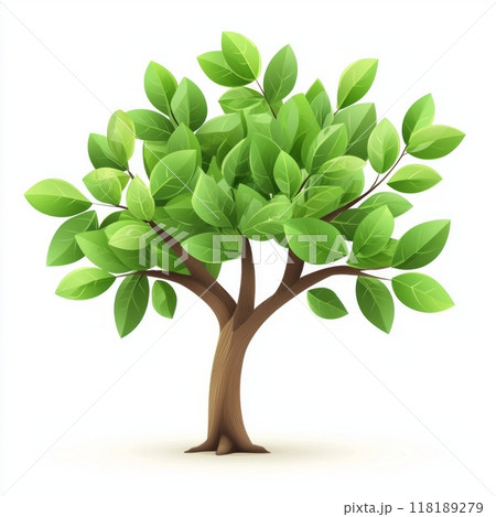 Trees isolated on white background, tropical trees isolated used for design, advertising and architecture 118189279