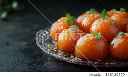 Close up of delicious Gulab Jamun 118189570