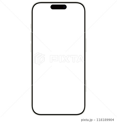 画面が透過されたスマートフォン 携帯電話 携帯 スマホのイラスト素材 ベクター 画面が透過されたスマートフォン 携帯電話 携帯 スマホのイラスト素材 ベクター 118189904