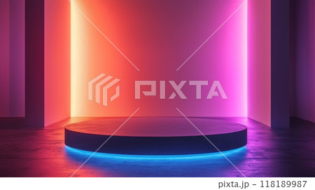 LED Minimalistic Product Display Podium. 118189987