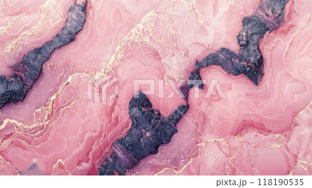 Soft Pink Marble with Lava Horizontal Background. 118190535