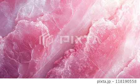 Pink Marble with Pink Veins Horizontal Background. 118190558