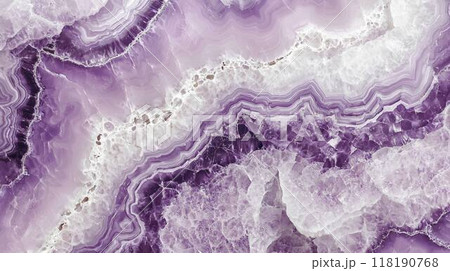 Lavender Marble with White Glass Horizontal Background. 118190768