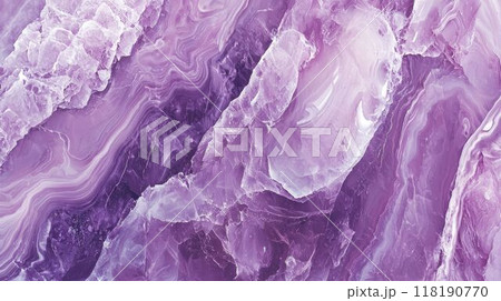Lavender Marble with Transparent Glass Horizontal Background. 118190770