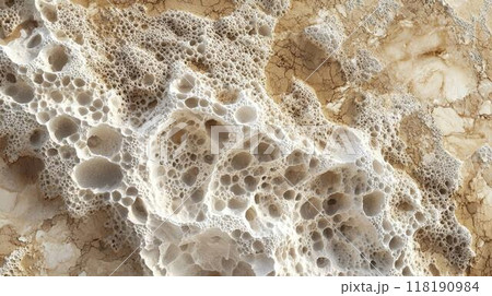 Beige Marble with Pumice Horizontal Background. 118190984