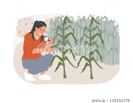 Biological control of plant disease isolated cartoon vector illustrations. 118192276