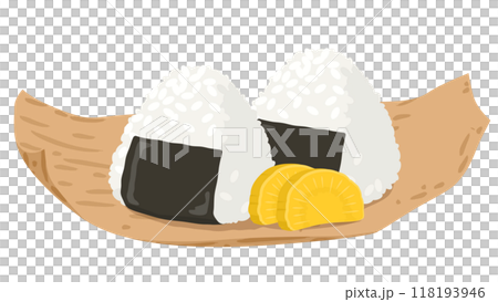 Vector illustration of rice ball 118193946
