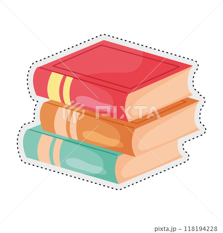 Books Autumn sticker icon Vector 118194228