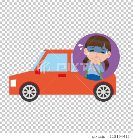 車酔いする女の子 車酔いする女の子 118194415