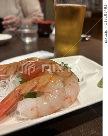 牡丹エビとビール 牡丹エビとビール 118195493