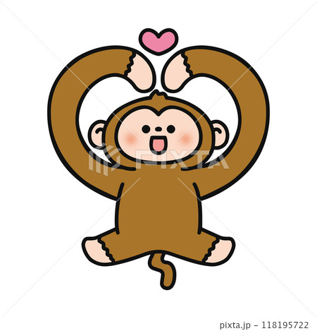 ハート・さる 118195722