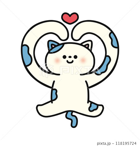 ハート・猫 118195724