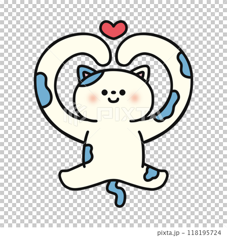 ハート・猫 118195724