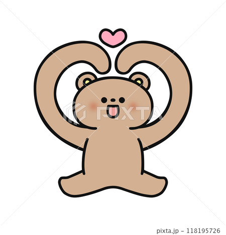 ハート・くま 118195726