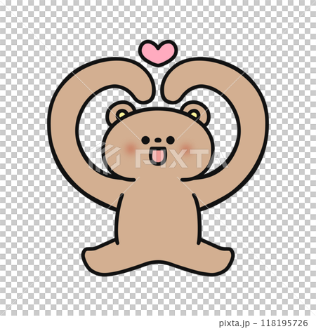 ハート・くま 118195726