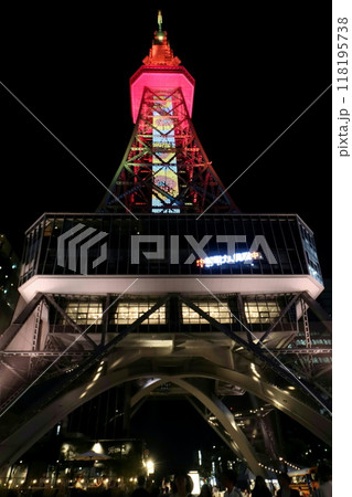 中部電力 MIRAI TOWER(旧名古屋テレビ塔)のライトアップ 中部電力 MIRAI TOWER(旧名古屋テレビ塔)のライトアップ 118195738