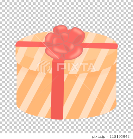 Cylindrical gift box Birthday gift 118195942