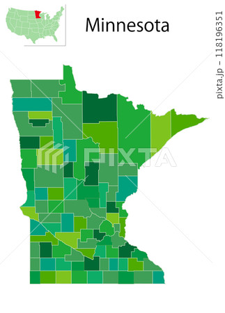 ミネソタ アメリカ 地図 アイコン ミネソタ アメリカ 地図 アイコン 118196351