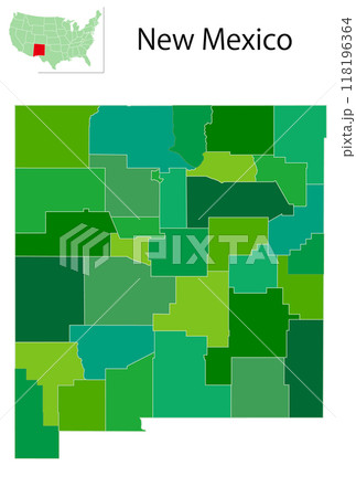 ニューメキシコ アメリカ 地図 アイコン ニューメキシコ アメリカ 地図 アイコン 118196364