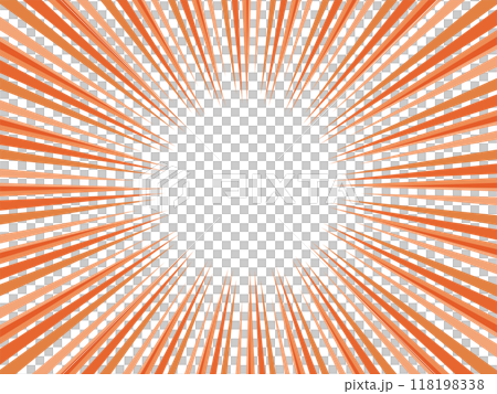 Vivid color pop concentrated line background material_Red 118198338