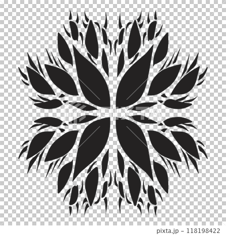 Illustration of a tribal tattoo with a aesthetic shape 118198422