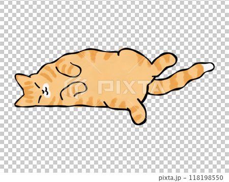 茶トラ 猫のイラスト ベクター 茶トラ 猫のイラスト ベクター 118198550