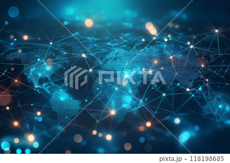 World picture global network background by generative ai World picture global network background by generative ai 118198685