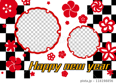 Photo frame New Year's card Photo frame New Year's card 118198856