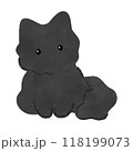 黒猫　子猫のイラスト　ベクター 118199073