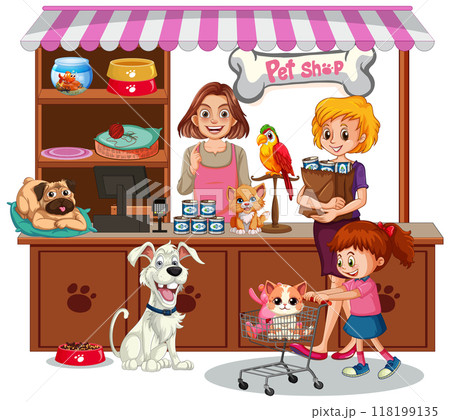 Busy Day at the Pet Shop 118199135