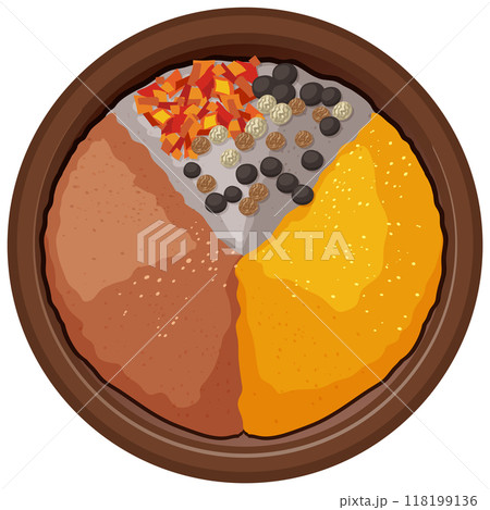 Mexican Cuisine Ingredients in Bowl 118199136