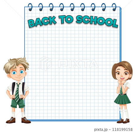 Back to School Kids Illustration Back to School Kids Illustration 118199158
