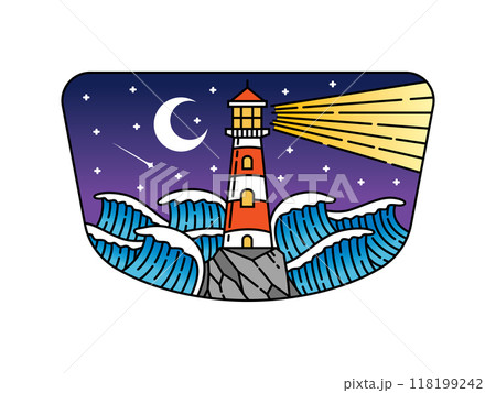 natural scenery in the frame illustration natural scenery in the frame illustration 118199242