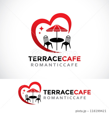 terrace cafe logo design template 118199421